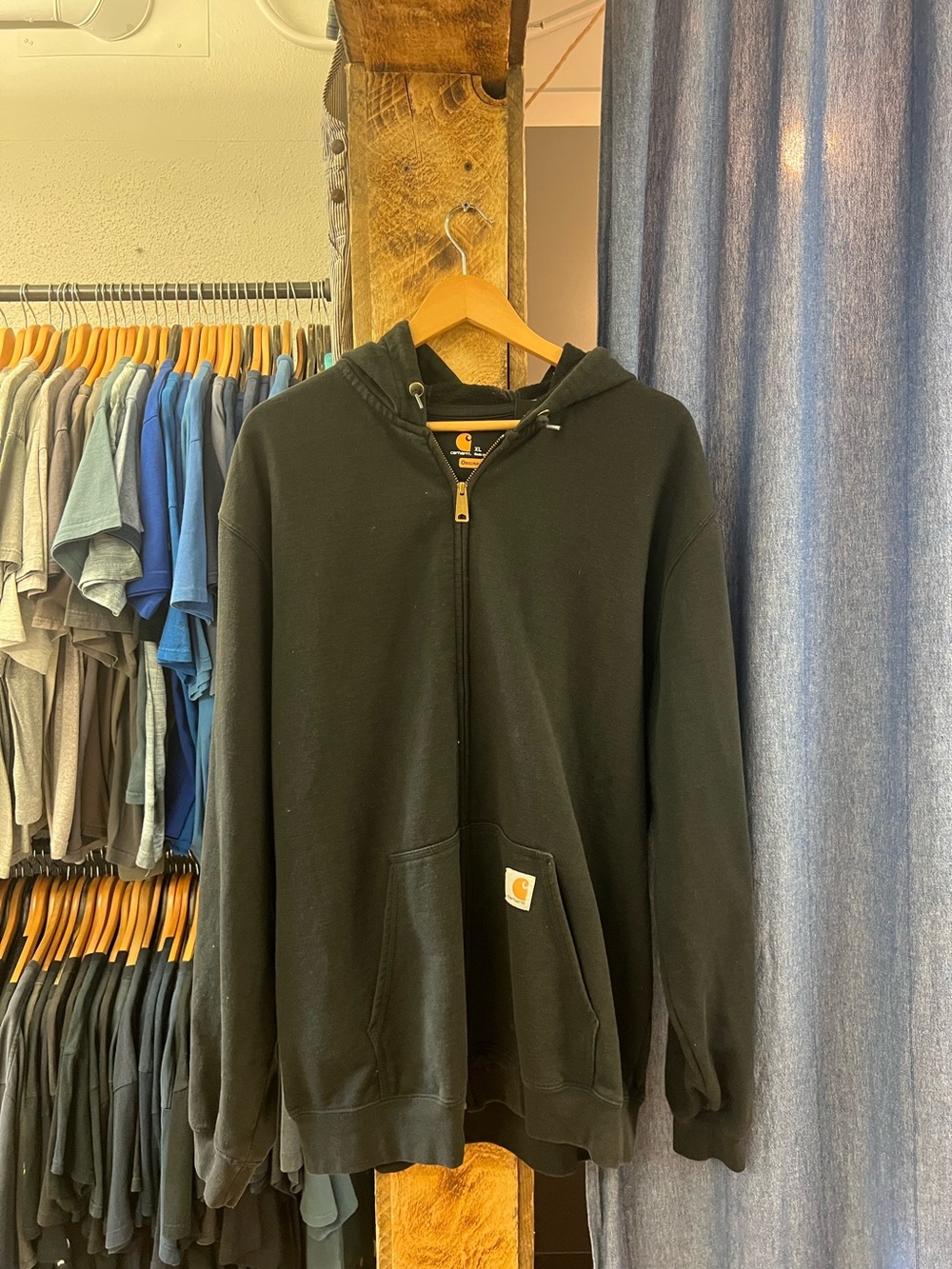 Vintage Carhartt Black Blank Hoodie